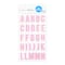 12 Pack: Pink Iridescent Fabric Alphabet Stickers by Recollections™